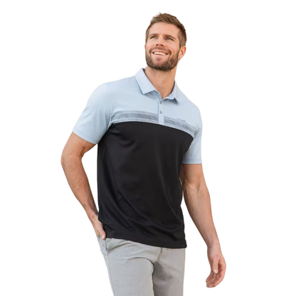 Cacti Field Polo - Heather Bel Air Blue