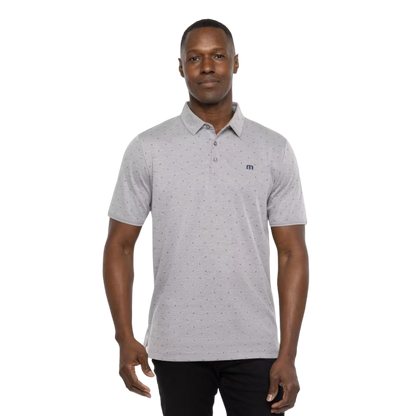 Cliff Jumping Polo - Heather Medium Grey