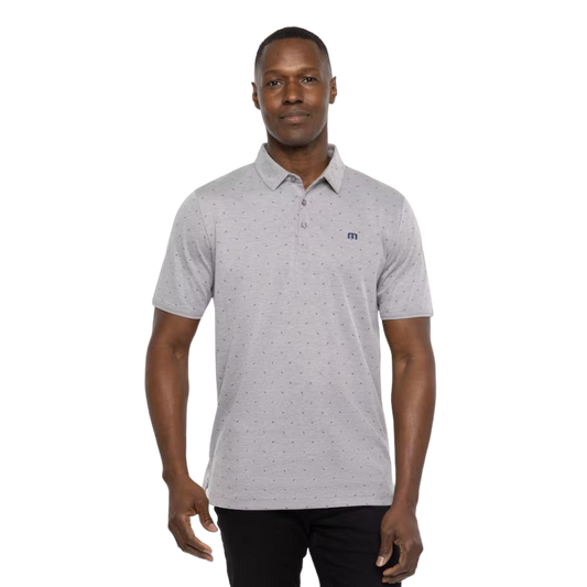 Cliff Jumping Polo - Heather Medium Grey
