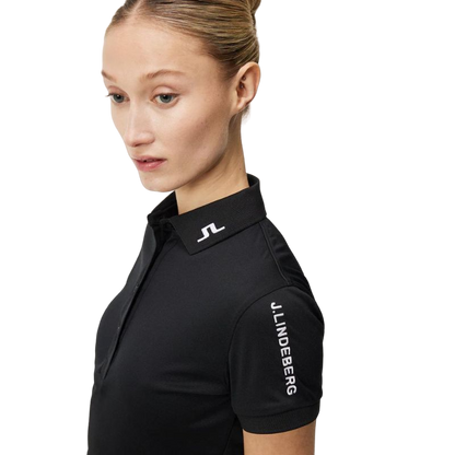 Black Tour Tech Golf Polo