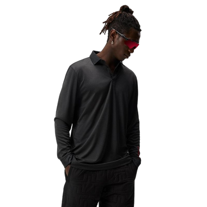 Black Tour Tech Long Sleeve Melange