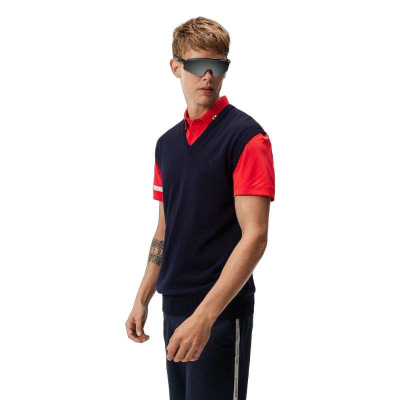 Navy Liam Knitted Vest