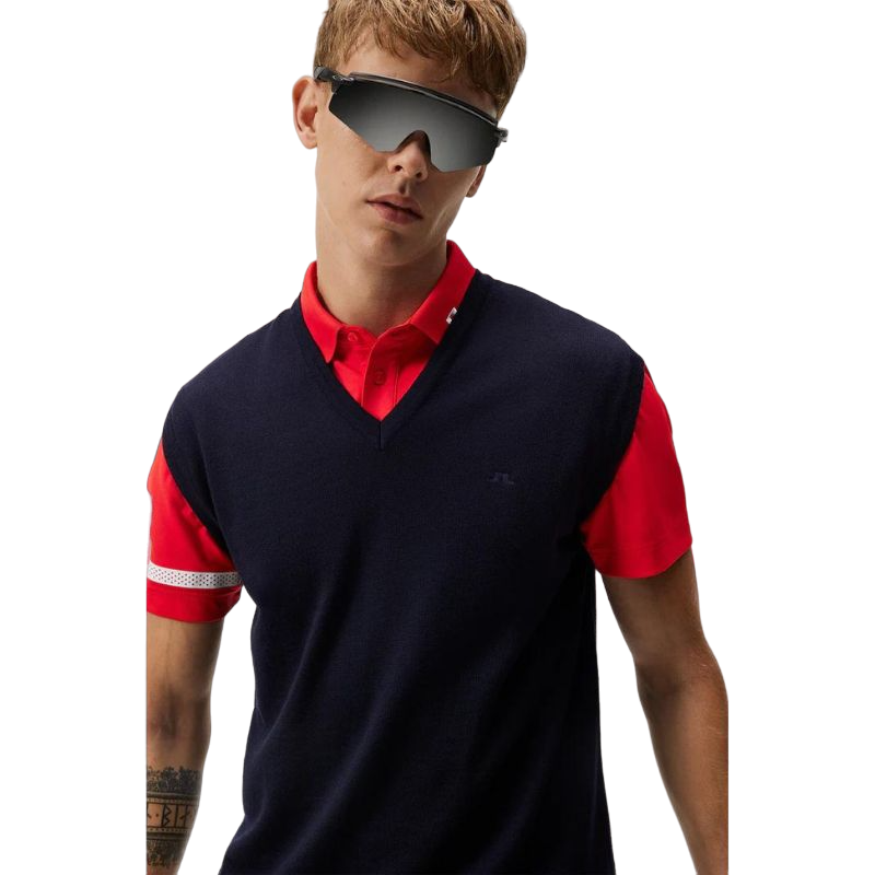 Navy Liam Knitted Vest