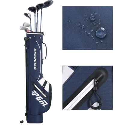 PGM Pro Master Club Stand Bag - Navy/White