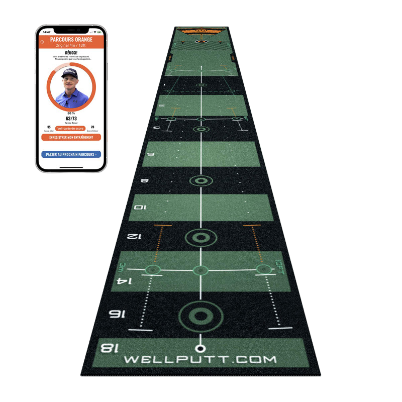 4M Putting Mat - Classic Green