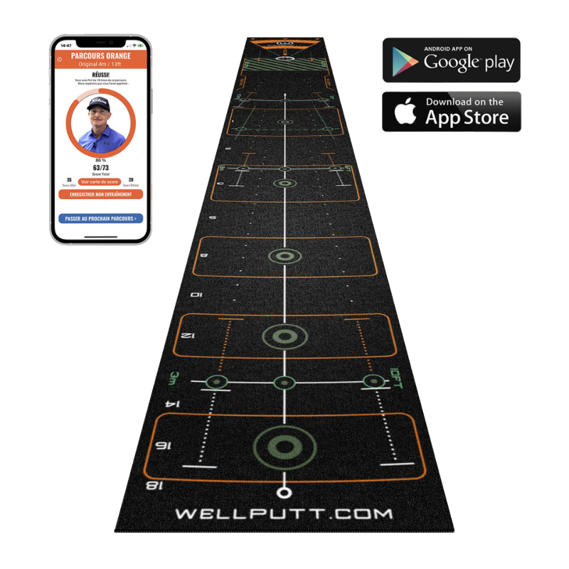 4M Putting Mat - Classic Black