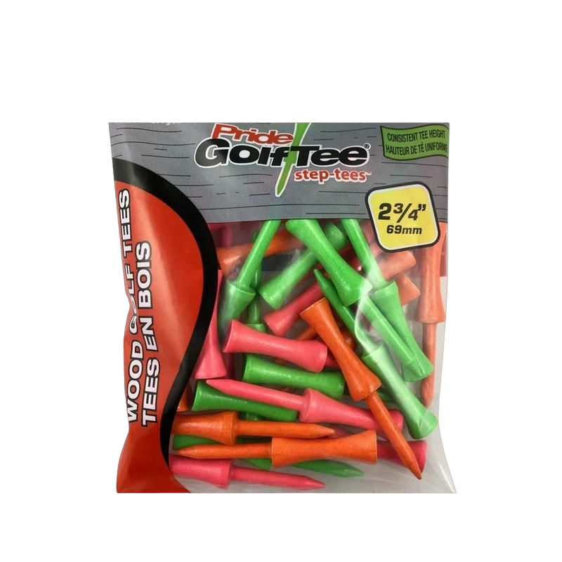 2-3/4" Pride Golf Tee Step Tees - 25CT