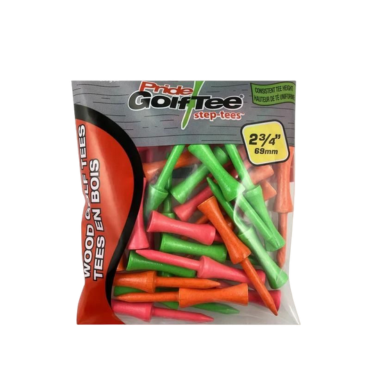 2-3/4" Pride Golf Tee Step Tees - 25CT
